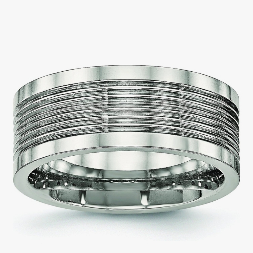 🆕️💍Steeltime Stainless Steel Wedding Band/Ring, Sz 11